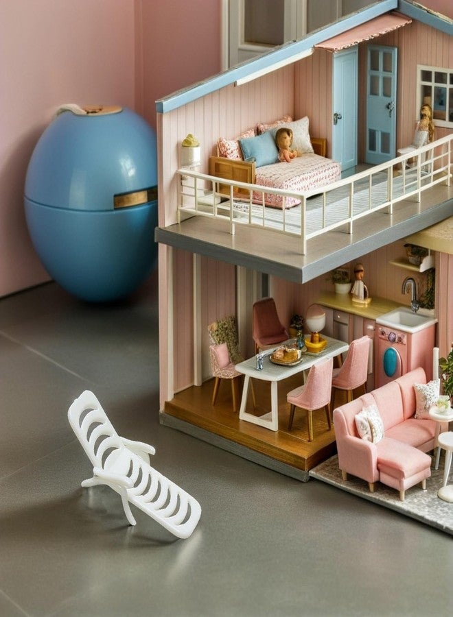 بيستويارد مجموعة BESTOYARD المكونة من 10 قطع من كراسي الشاطئ المصغرة، بمقياس 1:12، مصنوعة من مادة PVC، وهي إكسسوارات مثالية لبيوت الدمى، وتُستخدم لتزيين المناظر الطبيعية الساحلية، وتنسيق الطحالب، وعرض أصص الزهور المعلقة. - Image 3